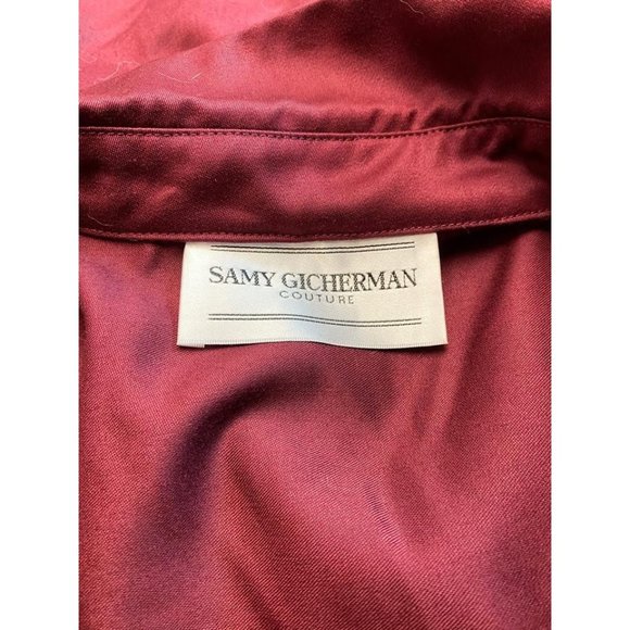 SAMY GICHERMAN BURGUNDY DRESS XL - Picture 6 of 6
